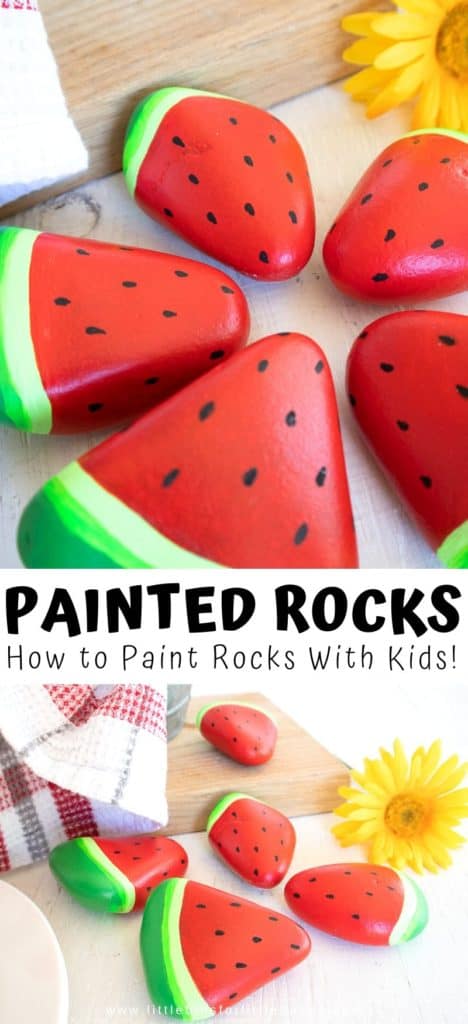 How To Make Painted Watermelon Rocks